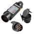12v stekkertester 7polig set met 2 adapters in blister 1st
