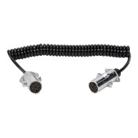 24V SPIRAALKABEL ADAPTER 7 POLIG ALUMINIUM (1ST)