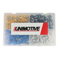 400PCS ASSORTIMENT POLYTOPS NO. PLATE SCREWS WHITE, YELLOW, BLUE AND BLACK (1PC) 400PCS ASSORTIMENT POLYTOPS NO. PLATE SCREWS WHITE, YELLOW, BLUE AND BLACK (1PC)