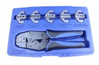 7PCE QUICK CHANGE RATCHET CRIMPER KIT (1PC) 7PCE QUICK CHANGE RATCHET CRIMPER KIT (1PC)
