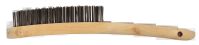 abracs 2 row wooden handled brush 1pc