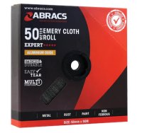 ABRACS 50MM X 50M X 80GRIT EMERY ROLL (1PC) ABRACS 50MM X 50M X 80GRIT EMERY ROLL (1PC)