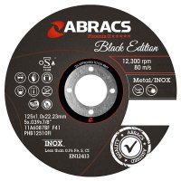ABRACS BLACK EDITION 125MM X 1.0MM X 22MM INOX (1PC)