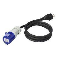 ADAPTER CABLE 150CM 3X2.5MM² FROM SCHUKO PLUG TO CEE (1PC)