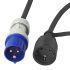 adapter cable 40cm from cee plug to schuko socket 1pc