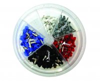 ASSORTMENT CORD END TERMINALS/BOOTLACE FERRULES, INSUL 400-PIECE 0,75MM2 (1PC)