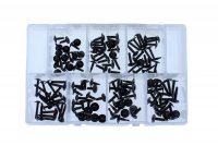 ASSORTMENT DRILLING SCREWS COLLAR BLACK PAN HEAD PHILIPSDRIVE 140-PIECE (1PC)