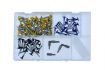 assortment number plate screws stainless steel 105piece 1pc