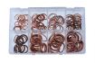 assortment sealing rings filled copper large 160piece 1pc