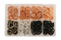 ASSORTMENT SEALING RINGS VARIOUS 240-PIECE (1PC)