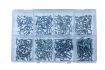 assortment tapping screw zinc plated countersunk head philipsdrive 160piece 1pc