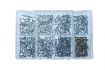 assortment tapping screws zinc plated oval head philipsdrive 320piece 1pc
