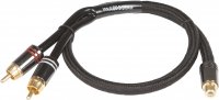 AUDIO SYS. CÂBLE CINCH HAUT DE GAMME 300MM Y-CINCH (2 X TORQUE ET 1 X PRISE) (1PC)