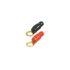 audio sys chaussure de cble anneau 8 mm 25 mm 1x noir 1x rouge 1pc