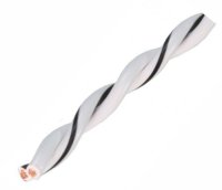 AUDIO SYS. TWISTED SPEAKER CABLE. WHITE. 2X 2.50 MM². 100 MTR PER ROLL (1PC) AUDIO SYS. TWISTED SPEAKER CABLE. WHITE. 2X 2.50 MM². 100 MTR PER ROLL (1PC)