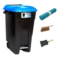 BUNDLE PROMO CONTAINER / SWEEPER + CAN INCL. GARBAGE BAGS (13 PIECES)