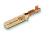 CABLE LUG NON ISOLATED MALE BRASS WITH BARB (1,0-2,5) 6,3X0,8 (28X15,8) (5PCS)
