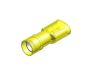 fully insulated heat shrink female disconnector waterproof yellow 63 25pcs