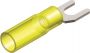 CABLE LUG THERMOSEAL FORK TYPE YELLOW M4 (5PCS)