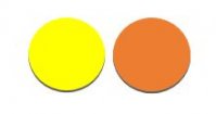 CÂBLE PVC 0,75MM² JAUNE/ORANGE (1M-100/ROULEAU) (1PC)