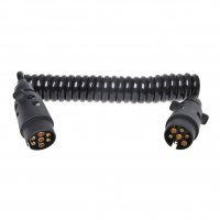 CABLE SPIRAL 12V EN PVC 7 POLIG AVEC 2X BOUCHON 3MTR (1PC) CABLE SPIRAL 12V EN PVC 7 POLIG AVEC 2X BOUCHON 3MTR (1PC)
