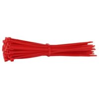 CABLE TIE RED 3.6X140 (100PCS)