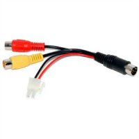 CAMERA ADAPTER CABLE RCA MALE TO 4 PINS - DIN (1PC)
