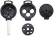 car key smart empty housing including 3 buttons 1 pc