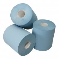 CENTERFEED 1-LAYER RECYCLED BLUE 20X300 MIDI ROLL (6PCS)