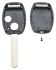 cl de voiture honda cl de voiture vide 2 bouton inc porte puce 1pcs