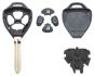 cl de voiture toyota boitier vide incluant 4 boutons 1 pc