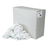 CLEANING RAG THIN WHITE TRICOT 10KG (1PC)