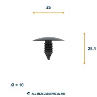 CLIP RENAULT OE : 7518N8, 7703077225 (20PC) CLIP RENAULT OE : 7518N8, 7703077225 (20PC)