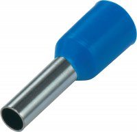 CORD END TERMINAL/BOOTLACE FERRULE BLUE 50MM² L=8 (20PCS) CORD END TERMINAL/BOOTLACE FERRULE BLUE 50MM² L=8 (20PCS)