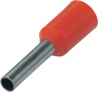 CORD END TERMINAL/BOOTLACE FERRULE RED 1MM² L=8 (20PCS) CORD END TERMINAL/BOOTLACE FERRULE RED 1MM² L=8 (20PCS)