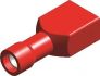 cosse femelle rouge 28mm isole 50pc