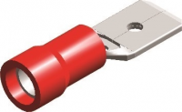 COSSES PREISOLEES EN PVC STANDARD INSULATED MALE DISCONNECTORS ROUGE 4,8X0,8
