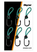 CROCHET MÉTAL AVEC BOUCLE ÉLASTIQUE POUR FILET DE REMORQUE / TENTE / VOILE (6PC) CROCHET MÉTAL AVEC BOUCLE ÉLASTIQUE POUR FILET DE REMORQUE / TENTE / VOILE (6PC)