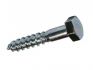 din 571 steel zinc plated hex wood screw m10x120 50pcs