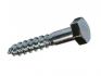 din 571 steel zinc plated hex wood screw m12x280 25pcs