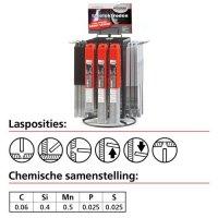 ÉLECTRODE DE SOUDAGE E 6013 Ø 3,25 X 350MM (26PCS) ÉLECTRODE DE SOUDAGE E 6013 Ø 3,25 X 350MM (26PCS)
