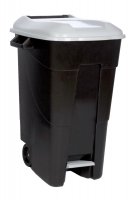 EMPTY WASTE CONTAINER 120L + PEDAL GREY (1PC)