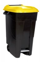 EMPTY WASTE CONTAINER 120L + PEDAL YELLOW (1PC) EMPTY WASTE CONTAINER 120L + PEDAL YELLOW (1PC)