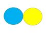 ENKELADERIGE KABEL PVC 0,5MM2 BLAUW/GEEL (1M-100/ROL)
