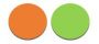 ENKELADERIGE KABEL PVC 1,0MM2 ORANJE/LICHT GROEN (1M-100/ROL)