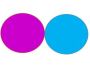 ENKELADERIGE KABEL PVC 1,0MM2 ROZE/BLAUW(1M-100/ROL)