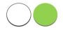 ENKELADERIGE KABEL PVC 1,0MM2 WIT/LICHT GROEN (1M-100/ROL)