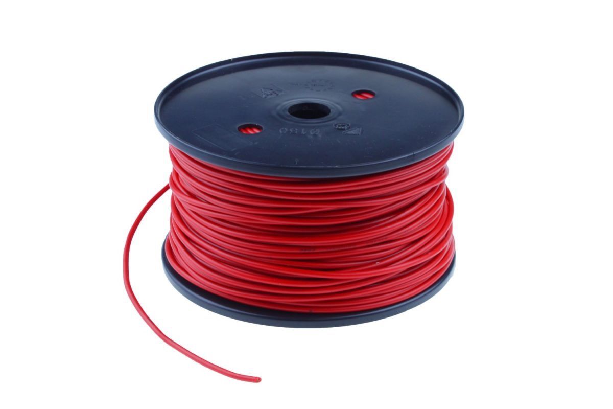 ENKELADERIGE KABEL PVC 1,5MM2 ROOD (1M-50/ROL)