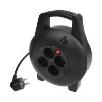 ENROULEUR ÉLECTRIQUE SCHUKO QUADRUPLE PRISE 10M (1PC) ENROULEUR ÉLECTRIQUE SCHUKO QUADRUPLE PRISE 10M (1PC)