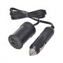 EXTENSION CABLE 1M + USB CHARGER 2-WAY 12V/24V (1PC)